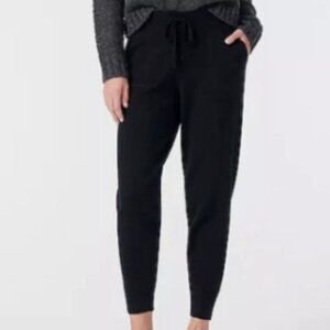 J.Crew Black Jogger Pants in Cotton Cashmere (M/L)